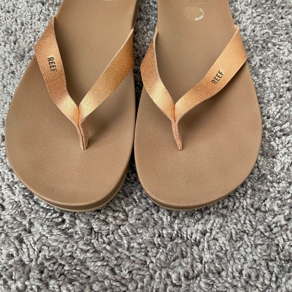 REEF Tan Casual Comfort Everyday Beach Summer Resort Wear Flip‑Flop Sandals 10 - Picture 3 of 10